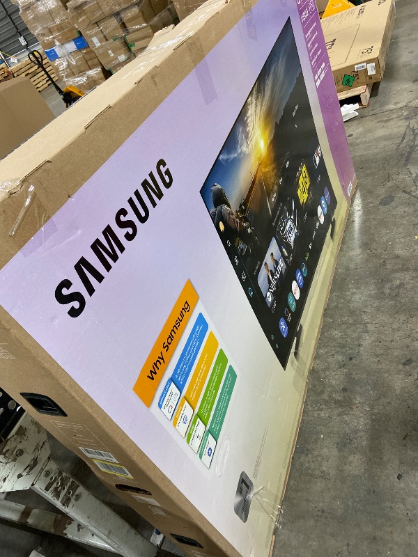 Photo 1 of Samsung 85-Inch Class Crystal UHD U8000F 4K Smart TV (2025 Model) Endless Free Content, Crystal Processor 4K, MetalStream Design, Knox Security, Alexa Built-in SALVAGE FOR PARTS ONLY