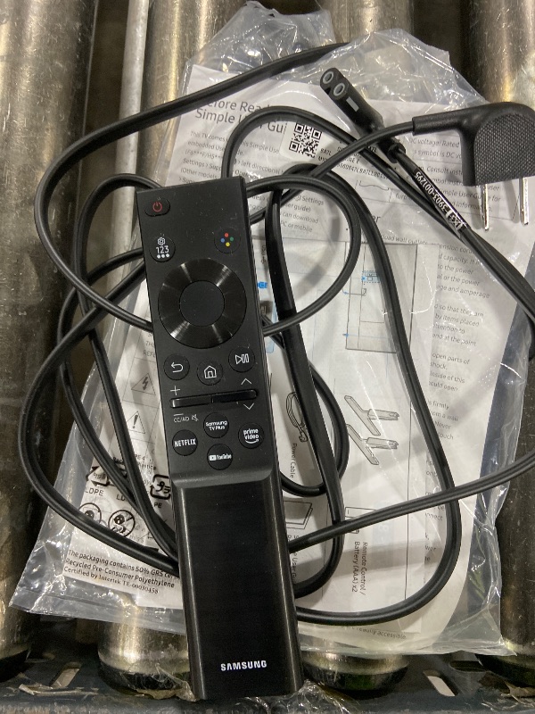 Photo 1 of Samsung 85-Inch Class Crystal UHD U8000F 4K Smart TV (2025 Model) Endless Free Content, Crystal Processor 4K, MetalStream Design, Knox Security, Alexa Built-in SALVAGE FOR PARTS ONLY