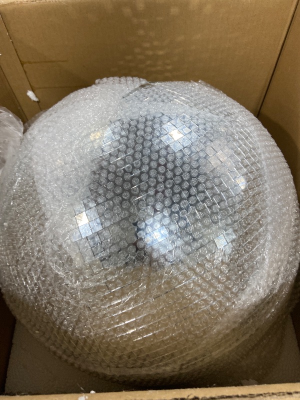 Photo 1 of LUPULE 16inch Large Disco Ball Mirror Ball for Disco Party Decorations, Replacement Mirror x 15pcs