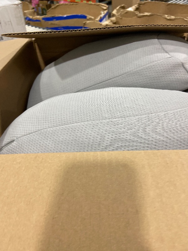 Photo 1 of Plufl Hugl Cooling Body Pillow for Adults Made with CloudSupport Fill | U Shaped Maternity Pillows Great for Side Sleepers & Pregnant Women | Washable Cover | Grey