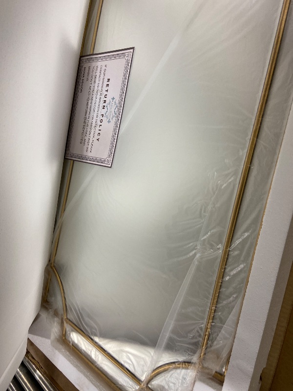 Photo 1 of Kelly Miller Gold Full Length Mirror for Wall, 24" x58” Full Body Mirror Decorative Beveled Home Decor for Living Room Bedroom Bathroom Entryway Hallway Dressing Room