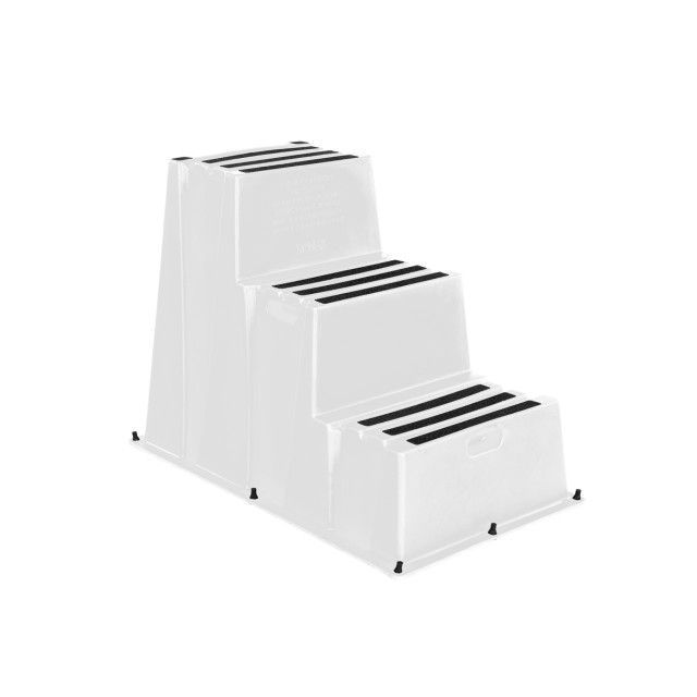 Photo 1 of THREE STEP WHITE STAIRS WITH GRIP - STOCK PHOTO FOR REFERENCE ONLY