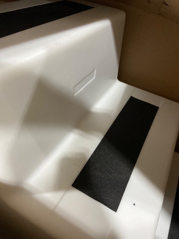 Photo 1 of THREE STEP WHITE STAIRS WITH GRIP - STOCK PHOTO FOR REFERENCE ONLY