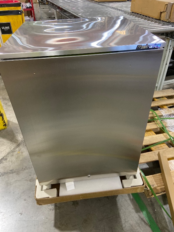 Photo 1 of Frostronics 24 Inch Outdoor Beverage Refrigerator, 168 Can Built-in & Freestanding Cooler, 26°F Sub-Zero Beer Fridge, IPX4 Waterproof SUS304, NSF7 Commercial Grade for Patio & Outdoor Kitchen