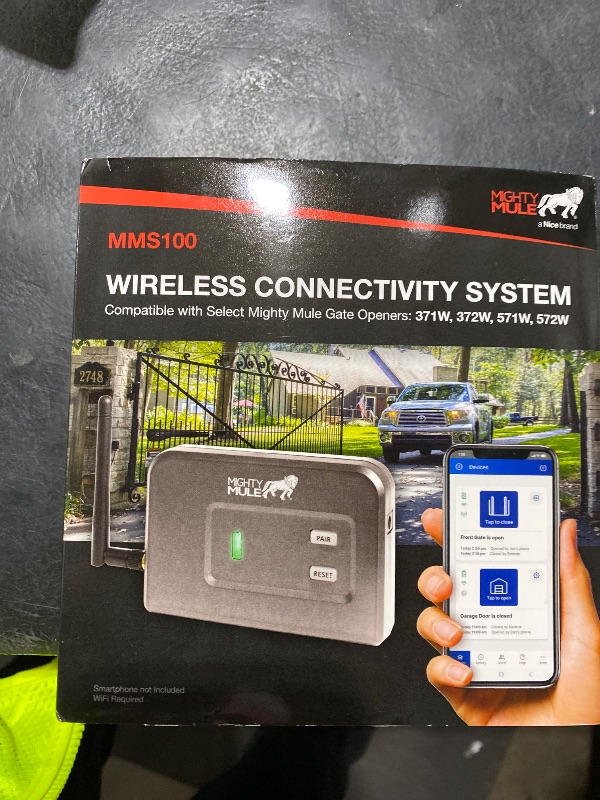 Photo 1 of Mighty Mule MMS100 100 Wireless Connectivity System, BLACK
