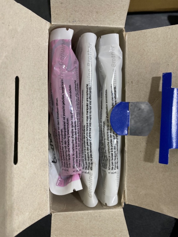 Photo 1 of Brother Genuine LC30373PKS, 3-Pack Super High-Yield Color INKvestment Tank Ink Cartridges, Includes 1 Cartridge Each of Cyan, Magenta and Yellow Ink, Page Yield Up to 1,500 Pages/Cartridge, LC3037