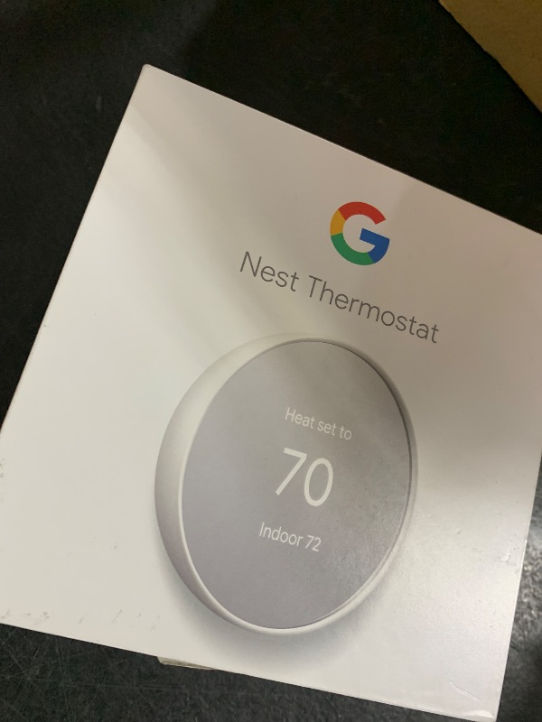 Photo 1 of Google Nest Thermostat - Smart Thermostat for Home - Programmable Wifi Thermostat - Snow