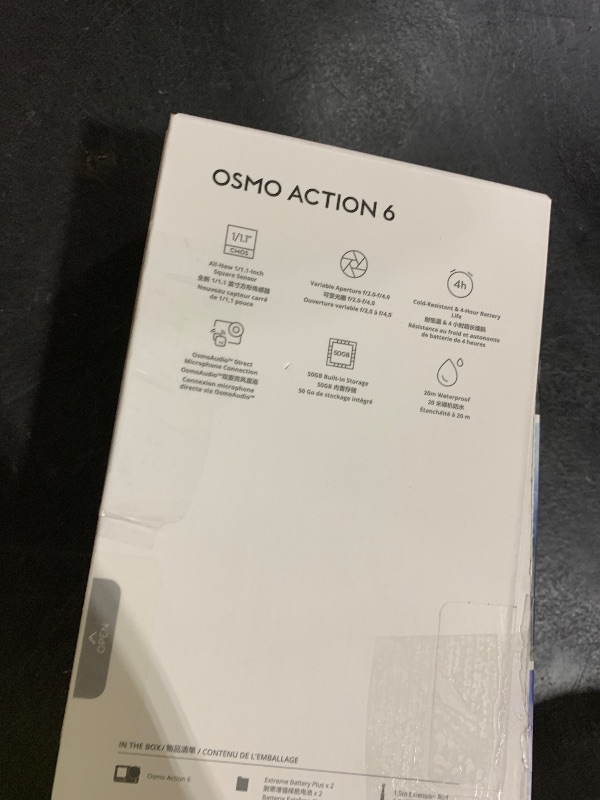 Photo 1 of DJI Osmo Action 6 Capture More Combo, 8K Waterproof Action Camera with 1/1.1" Square Sensor, Variable Aperture of f/2.0–f/4.0, Extended Battery Life with 2 Batteries, 1.5m Extension Rod