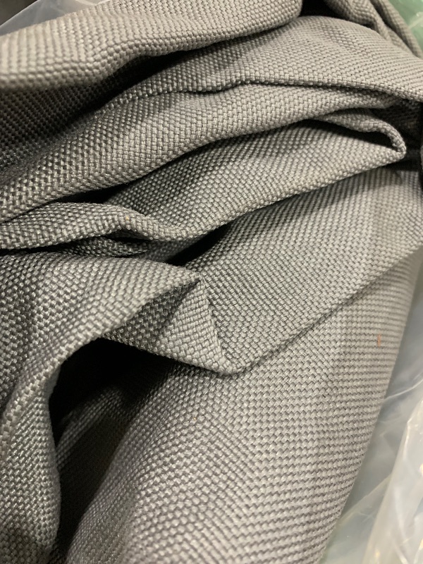Photo 1 of MFPMTUXO 2 Piece Outdoor Curved Sofa Cushions Cover Waterproof, Half-Moon Wicker Conversation Set Cushion Covers for Curve Patio Sectional Furniture,Olefin Covers Only ((Dark Gray, 4in Thick)