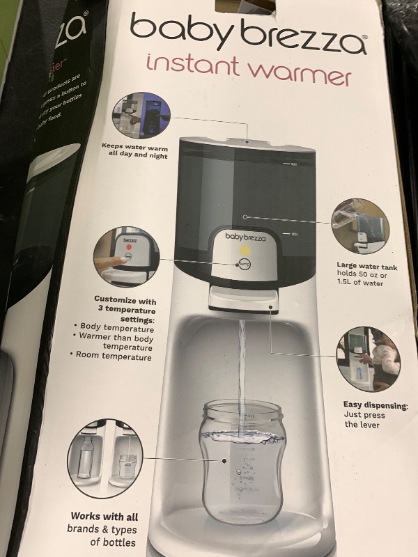 Photo 1 of Baby Brezza Instant Baby Bottle Maker with 3 Temperature Settings for Formula Warming, 50oz Tank Capacity, 24/7 Warm Water Dispenser, Electric Kettle Alternative