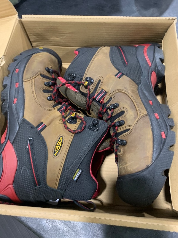 Photo 1 of KEEN Utility Pittsburgh (Steel Toe) Bison/Red 11 D (M)