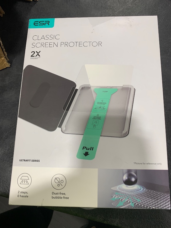Photo 1 of ESR 2 Pack Screen Protector for iPad Air 11 Inch M4/M3/M2 2026/2025/2024 (8th/7th/6th Gen), 9H Tempered Glass Film with UltraFit Tray, Apple Pencil Support, Scratch Resistant, HD Clarity, Bubble Free