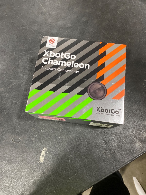 Photo 1 of XbotGo Chameleon AI Auto Sports Action Camera - 4K 60FPS Soccer Camera and Basketball Tracking Camera for Team Sports, Live Streaming, No Subscription, Works with iOS & Android (Lava Graphite)