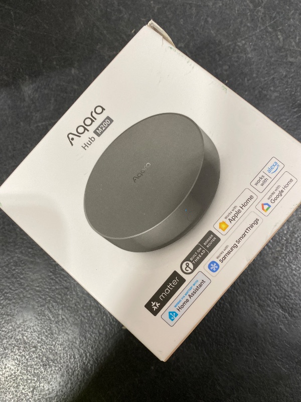 Photo 1 of Aqara Smart Hub M200, Matter Controller, Thread Border Router, Featuring Aqara Zigbee, Bluetooth, Wi-Fi, PoE, IR, Supports Amazon Alexa, Apple HomeKit, Home Assistant, SmartThings, Google Home