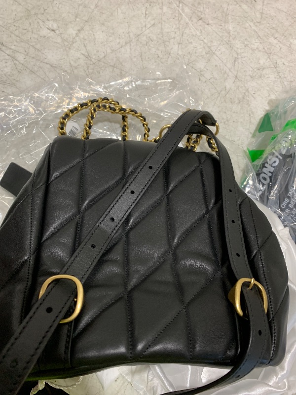 Photo 1 of COACH, Womens, Quilted Tabby Backpack, Black, One Size