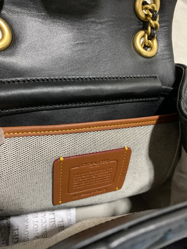 Photo 1 of COACH, Womens, Quilted Tabby Backpack, Black, One Size