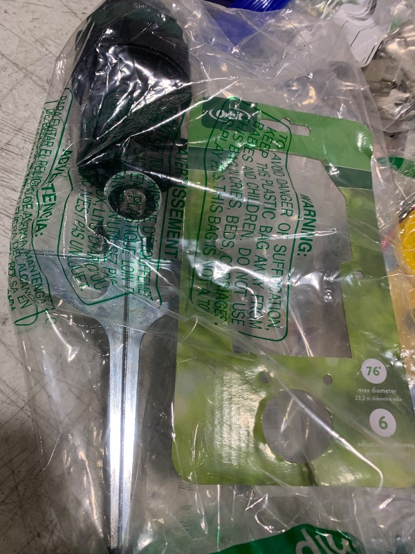 Photo 1 of Orbit H2O-Six Gear-Drive Sprinkler on Metal T-Spike - Customizable Lawn Watering Coverage - Multi-Pattern Rotating Head with Adjustable Spray Range - Durable Outdoor Yard Irrigation Sprinkler - 58573