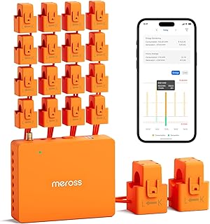 Photo 1 of Meross Smart Energy Consumption Monitor with 18 Circuit Monitoring, Electricity Usage Monitor, Real-Time Power Usage Monitor, Home Assistant Support, Smart Alerts, No Subscriptions, 2-Year Warranty