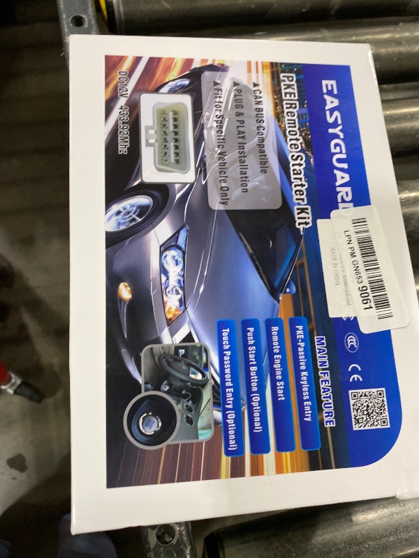 Photo 1 of EASYGUARD EC002PP Remote Starter with PKE Passive keyless Entry, Push Start Button, Fit for Key Start Gas Engine Jeep Wrangler 10-18 only firmware preloaded