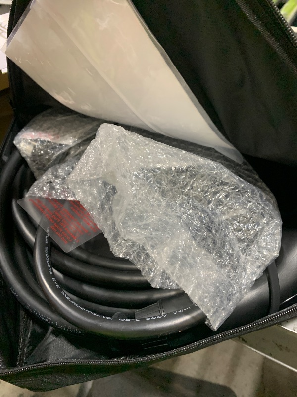 Photo 1 of Portable Level 1 & Level 2 EV Charger with J1772 Connector, 23FT Cable, 240V 32A (7.68KW) Electric Car Charger, NEMA 14-50 Plug and NEMA 5-15 Adapter, Home Car Charger for J1772 Electric Car