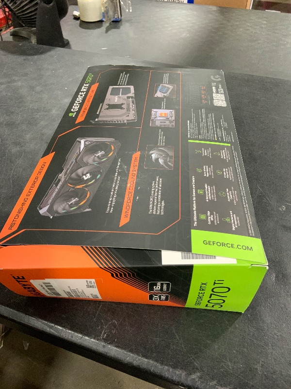 Photo 1 of Gigabyte GeForce RTX 5070 Ti Gaming OC 16G Graphics Card - 16GB GDDR7, 256 Bit, PCI-E 5.0, 2588 MHz Core Clock, 3 x DP 2.1a, 1 x HDMI 2.1b, NVIDIA DLSS 4, GV-N507TGAMING OC-16GD
