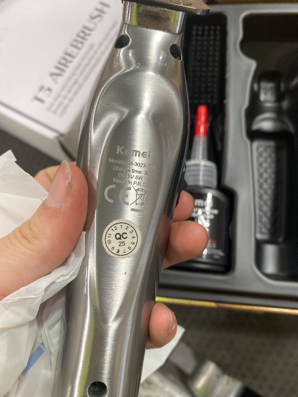 Photo 1 of **MISSING POWER CORD AND CHARGER STAND**KEMEI KM-3023-702 Professional Hair Clipper for Men, Zero Gapped Cordless Beard Trimmer, Barber Clippers with USB Rechargeable, Edgers, Fade Clipper, Gift for Men