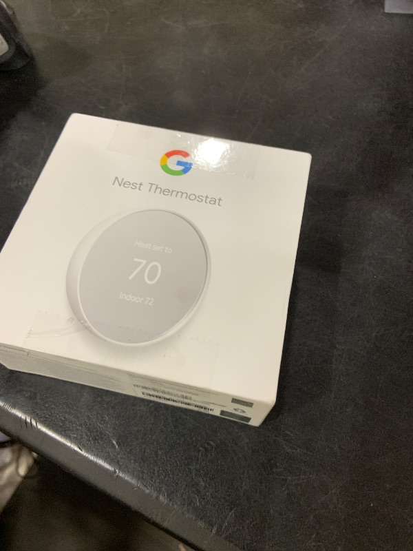 Photo 1 of Google Nest Thermostat - Smart Thermostat for Home - Programmable Wifi Thermostat - Snow