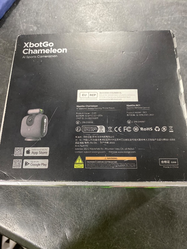 Photo 1 of XbotGo Chameleon AI Auto Sports Action Camera - 4K 60FPS Soccer Camera and Basketball Tracking Camera for Team Sports, Live Streaming, No Subscription, Works with iOS & Android (Lava Graphite)