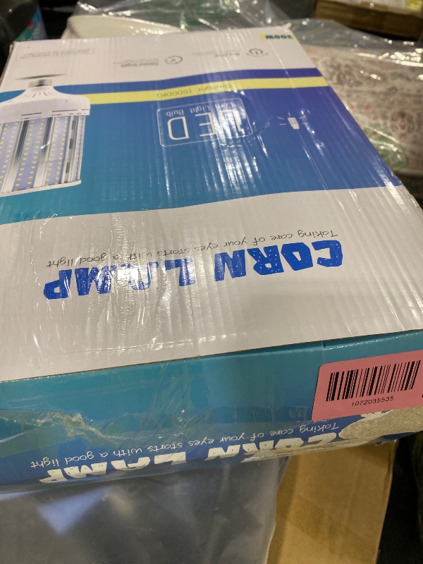 Photo 1 of XYCN 2 Pack 300W Corn LED Light Bulb Fanless,5000K Daylight(3000 Watt Equivalent) E26/E39 Large Mogul Base LED Cob Lamp 44,000LM for Outdoor Indoor Garage Warehouse Factory Workshop Street Backyard
