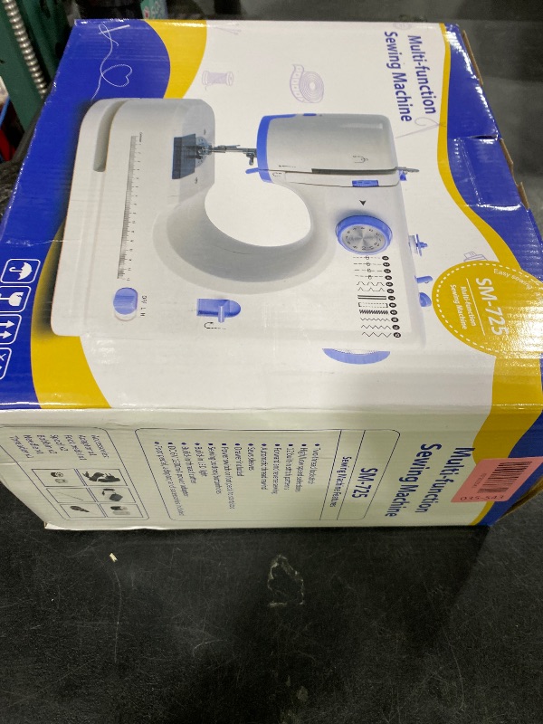 Photo 1 of Stoigeld Sewing Machine for Beginners with 20Pcs Fabric & 32Pcs Sewing Threads Kit,Portable Sewing Machine with 12 Built-in Stitches & 2 Speed(High-Low Speeds)-SM-725