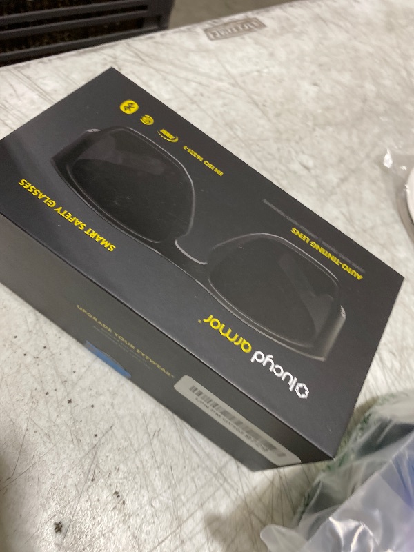 Photo 1 of Lucyd Armor Smart Safety Glasses for Men & Women, TR90 Frame, Bluetooth Smart Safety Glasses with Light Adaptive Lenses, Open Ear Speakers & Microphone - ANSI Z87.1 - Vantage Photochromic