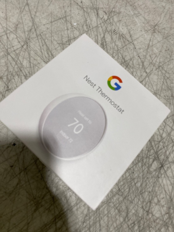 Photo 1 of Google Nest Thermostat - Smart Thermostat for Home - Programmable Wifi Thermostat - Snow