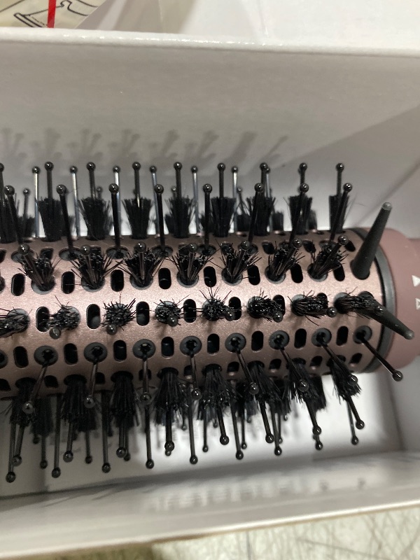 Photo 1 of Shark FlexFusion Hair Straightener & Powerful Hair Dryer with Fusion Hair Brush, Ceramic Air Styler with Auto-Wrap Curlers & Concentrator, Ceramic Plates, Cosmic Blush HD641S