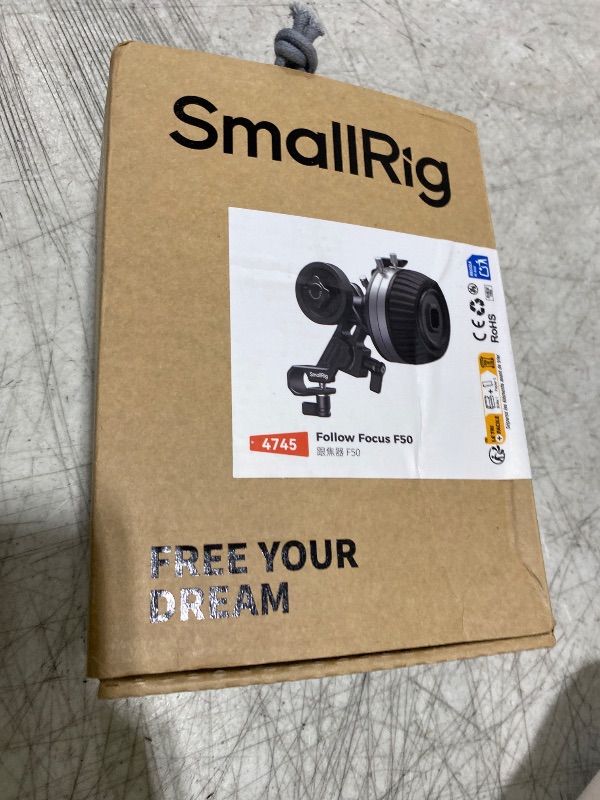 Photo 1 of SmallRig Follow Focus F50 with Stepless Dynamic Damping Lever Adjustment and A/B Stops, Including 15mm Rod & Rod Clamp, for DSLR, for Sony FE/FE C, for Canon