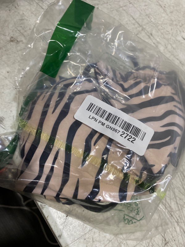 Photo 1 of SUUKSESS Women Cheeky Halter String Two Piece Bikini Sets Reversible Thong Triangle Swimsuit High Waisted Bathing Suit (Zebra Print, M)
