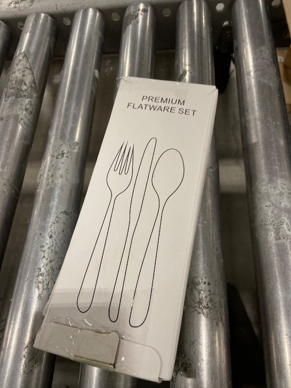 Photo 1 of 40 Pcs Black Silverware Set, Stainless Steel Flatware Set for 8, Food-Grade Cutlery Set, Mirror Polished Tableware Eating Utensils Set for Home Kitchen, Include Knife Fork Spoon Set, Dishwasher Safe