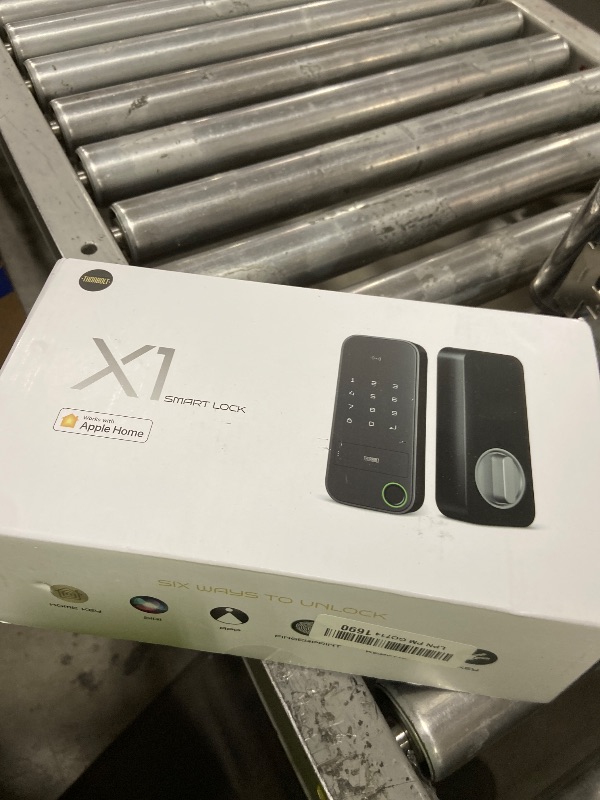 Photo 1 of ThorBolt X1 Apple Home Key Tap to Unlock, Smart Keyless Entry Door Lock with Fingerprint, Touch Keypad Deadbolt Lock Works with HomeKit Over Thread (Border Router), IP65 Weatherproof, Gray