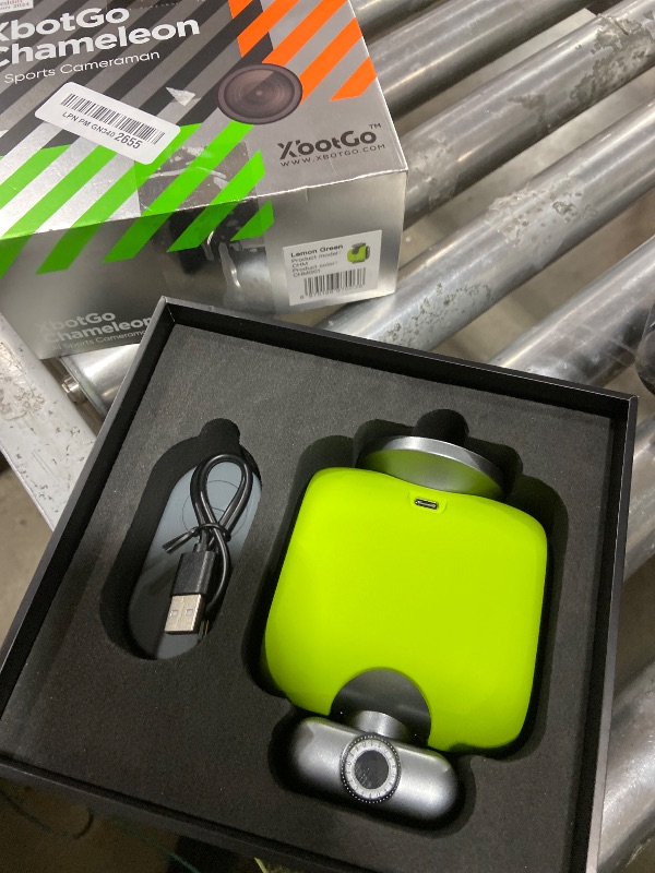 Photo 1 of XbotGo Chameleon AI Auto Sports Action Camera - 4K 60FPS Soccer Camera and Basketball Tracking Camera for Team Sports, Live Streaming, No Subscription, Works with iOS & Android (Lemon Green)