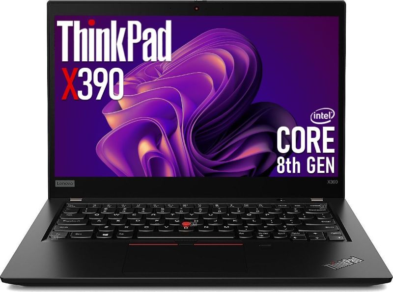 Photo 1 of Lenovo Thinkpad X390 13.3" FHD Laptop Computer PC, Quad-Core i5-8365U up to 4.1GHz, 16GB RAM, 256GB SSD, HDMI, Webcam, Windows 11 Pro