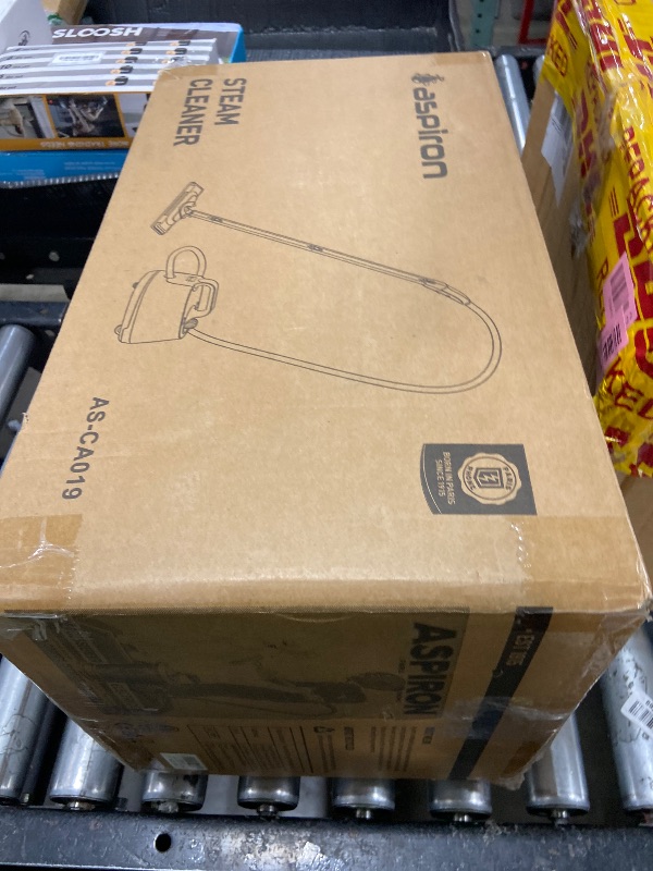 Photo 1 of HEAVILY USED*******Aspiron Steam Cleaner, 293°F 58 PSI Powerful Multipurpose Handheld Steam Mop for Home Use, 21 Attachments, 50Oz Capacity, Heavy Duty Steamer for Carpets, Floors, Cars, Tiles, Crack Cleaning, Blue