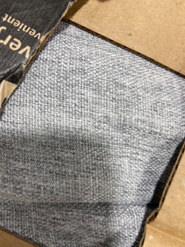 Photo 1 of AAAAAcessories D-Shaped Chair Cushions, 2" Thick Dining Chair Pads with Ties and Removable, Machine-Washable Cover, 17" x 16", Set of 4, Light Gray