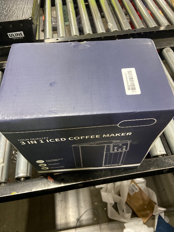 Photo 1 of SHARDOR Single Serve Coffee Maker, Hot and Iced Coffee Machine for K Cup Pods & Ground Coffee, 6 to 14 oz Brew Sizes, 50 oz Removable Water Tank, Bold Brew Setting, Blue