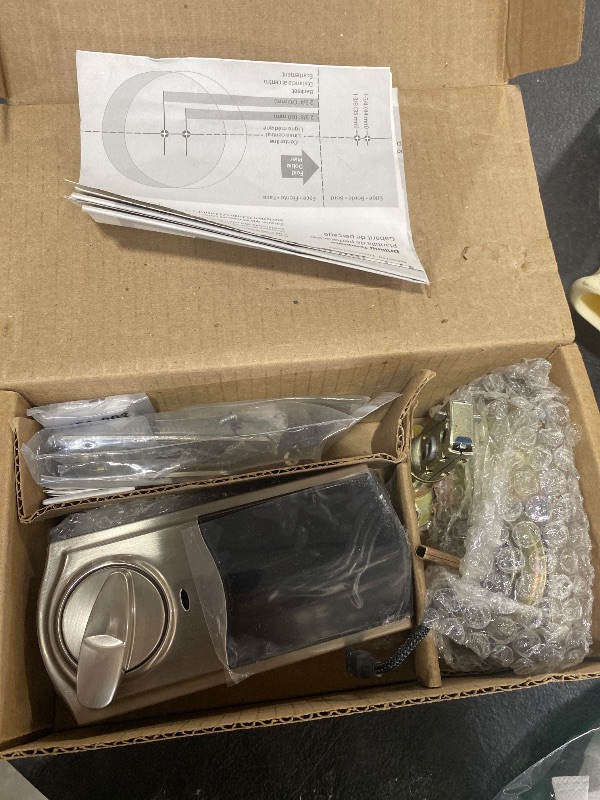 Photo 1 of Kwikset 914 Traditional Keypad SmartCode Electronic Deadbolt Smart Lock featuring SmartKey Security and ZigBee 3.0 Technology in Satin Nickel