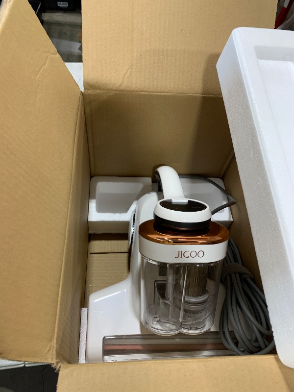 Photo 1 of JIGOO Bed Vacuum Cleaner with Dust Sensor, Mattress Vacuum Cleaner with UV & Ultrasonic and High Heating, 13Kpa Suction 500W Powerful Double-Cup Handheld Vacuums (J300, Corded)