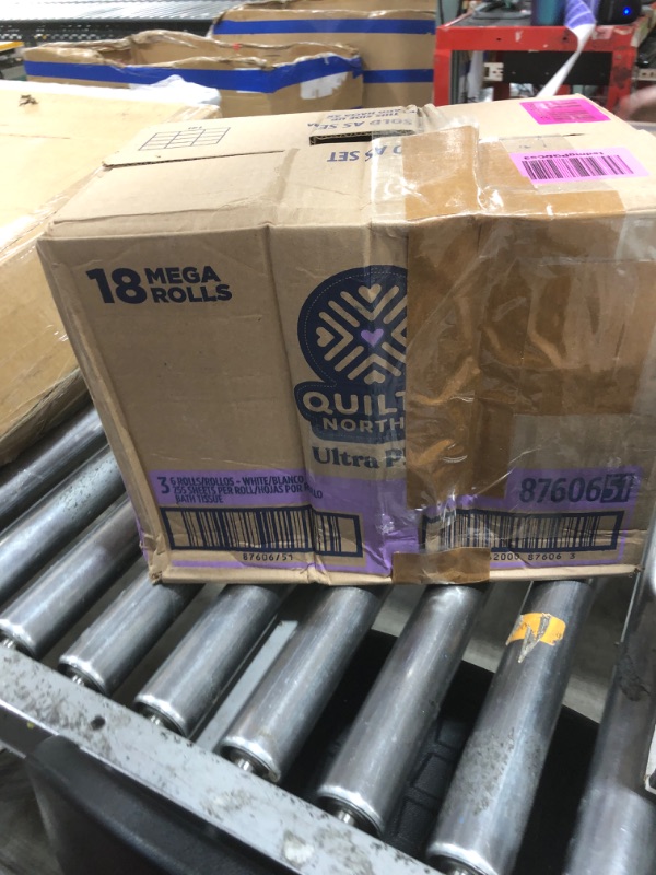 Photo 1 of Quilted Northern Ultra Plush Toilet Paper, 18 Mega Rolls = 72 Regular Rolls, 3X Thicker*, 3 Ply Soft Toilet Tissue