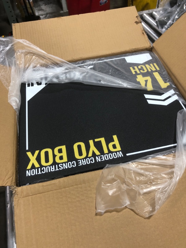 Photo 1 of Yes4All 3-in-1 Soft-Padded Plyo Box With Wooden Core, Non-Slip Multi-Use Cushioned Plyometric Jump Box with Vinyl Cover for Jumping, Conditioning, Strength Training - 16x14x12 Inches