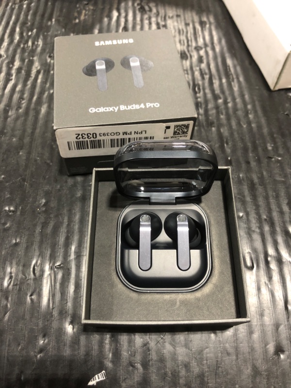 Photo 1 of Samsung Galaxy Buds 4 Pro (2026) AI True Wireless Bluetooth Earbuds, Hi-Res Audio, 2-Way Speaker, ANC 2.0, Optimized Comfort, IP57, Live Translation, Black