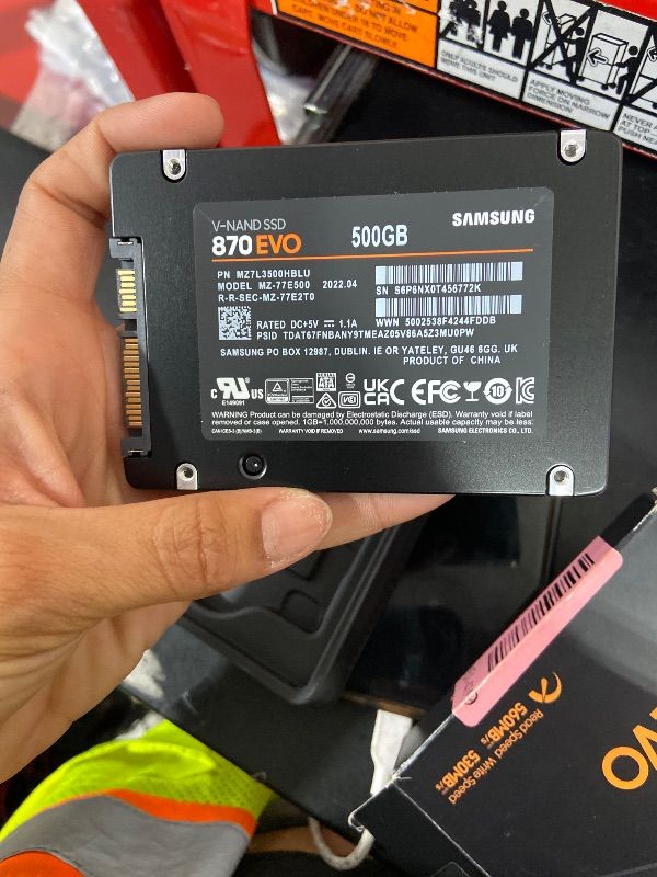 Photo 1 of Samsung 870 EVO Plus SSD 500GB - M.2 NVMe Interface Internal Solid State Drive with V-NAND Technology (MZ-V7S500B/AM)