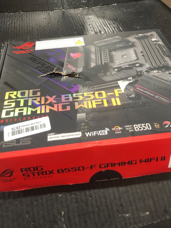 Photo 1 of ASUS ROG Strix B550-F Gaming WiFi II AMD Socket AM4 ATX DDR4 Motherboard