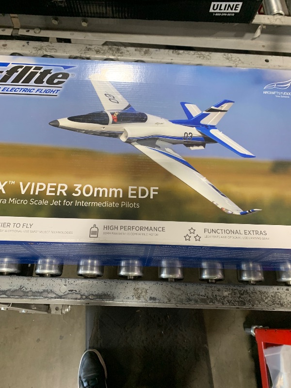 Photo 1 of E-flite RC Airplane Viper 30mm EDF Jet BNF Basic (Transmitter, Battery and Charger Not Included) with Safe and AS3X, EFLU17750